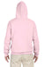 Jerzees 996M/996/996MR Mens NuBlend Pill Resistant Fleece Hooded Sweatshirt Hoodie w/ Pouch Pocket Classic Pink Model Back