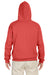 Jerzees 996M/996/996MR Mens NuBlend Pill Resistant Fleece Hooded Sweatshirt Hoodie w/ Pouch Pocket Sunset Coral Model Back