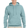 Jerzees Mens NuBlend Pill Resistant Fleece Hooded Sweatshirt Hoodie w/ Pouch Pocket - Sage Green