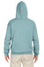 Jerzees 996M/996/996MR Mens NuBlend Pill Resistant Fleece Hooded Sweatshirt Hoodie w/ Pouch Pocket Sage Green Model Back