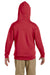 Jerzees 996Y/996YR Youth NuBlend Pill Resistant Fleece Hooded Sweatshirt Hoodie w/ Pouch Pocket True Red Model Back