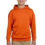 Jerzees Youth NuBlend Pill Resistant Fleece Hooded Sweatshirt Hoodie w/ Pouch Pocket - Safety Orange