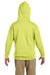 Jerzees 996Y/996YR Youth NuBlend Pill Resistant Fleece Hooded Sweatshirt Hoodie w/ Pouch Pocket Safety Green Model Back