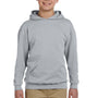 Jerzees Youth NuBlend Pill Resistant Fleece Hooded Sweatshirt Hoodie w/ Pouch Pocket - Oxford Grey