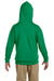 Jerzees 996Y/996YR Youth NuBlend Pill Resistant Fleece Hooded Sweatshirt Hoodie w/ Pouch Pocket Kelly Green Model Back