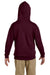 Jerzees 996Y/996YR Youth NuBlend Pill Resistant Fleece Hooded Sweatshirt Hoodie w/ Pouch Pocket Maroon Model Back