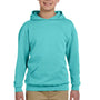 Jerzees Youth NuBlend Pill Resistant Fleece Hooded Sweatshirt Hoodie w/ Pouch Pocket - Scuba Blue