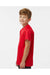 Paragon 208Y Youth Islander Performance Short Sleeve Crewneck T-Shirt Red Model Side