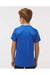 Paragon 208Y Youth Islander Performance Short Sleeve Crewneck T-Shirt Royal Blue Model Back