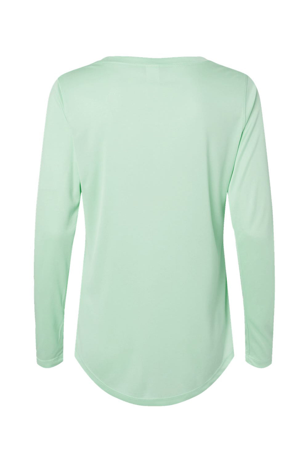 Paragon 214 Womens Islander Performance Long Sleeve Scoop Neck T-Shirt Mint Green Flat Back