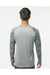 Paragon 216 Mens Cayman Performance Camo Colorblocked Long Sleeve Crewneck T-Shirt Medium Grey Model Back