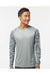 Paragon 216 Mens Cayman Performance Camo Colorblocked Long Sleeve Crewneck T-Shirt Medium Grey Model Front