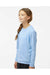 Paragon 218Y Youth Islander Performance Long Sleeve Crewneck T-Shirt Blue Mist Model Side