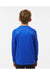 Paragon 218Y Youth Islander Performance Long Sleeve Crewneck T-Shirt Royal Blue Model Back