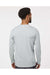 Paragon 222 Mens Aruba Extreme Performance Long Sleeve Crewneck T-Shirt Aluminum Grey Model Back