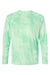 Paragon 228 Mens Cabo Camo Performance Long Sleeve Crewneck T-Shirt Mint Green Flat Front