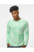 Paragon 228 Mens Cabo Camo Performance Long Sleeve Crewneck T-Shirt Mint Green Model Front