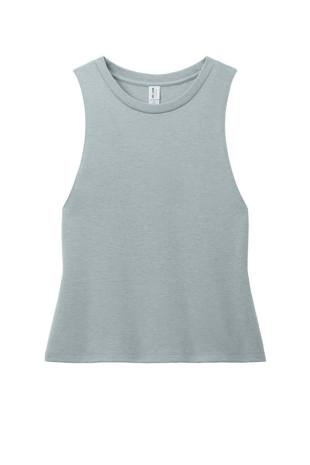 Allmade AL2020 Womens Muscle Tank Top Aluminum Grey Flat Front