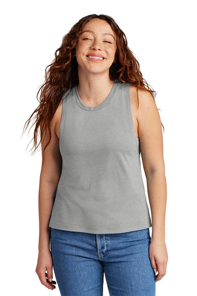 Allmade AL2020 Womens Muscle Tank Top Aluminum Grey Model Front