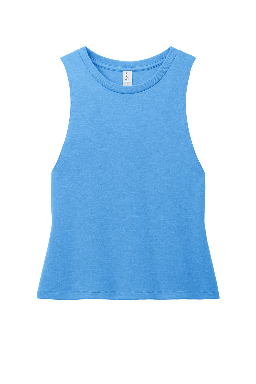 Allmade AL2020 Womens Muscle Tank Top Azure Blue Flat Front