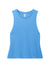 Allmade AL2020 Womens Muscle Tank Top Azure Blue Flat Front