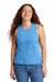 Allmade AL2020 Womens Muscle Tank Top Azure Blue Model Front