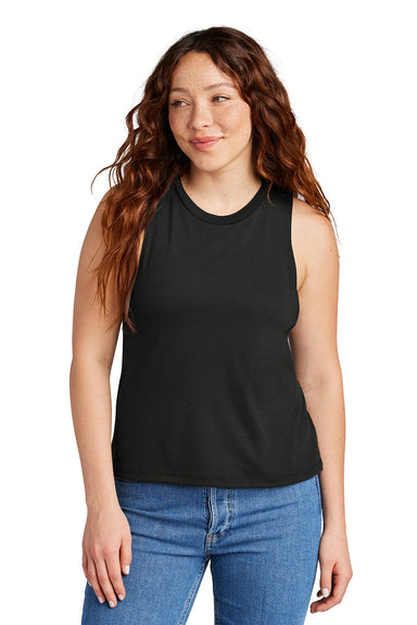 Allmade AL2020 Womens Muscle Tank Top Deep Black Model Front