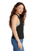 Allmade AL2020 Womens Muscle Tank Top Deep Black Model Side