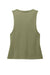 Allmade AL2020 Womens Muscle Tank Top Olive You Green Flat Back