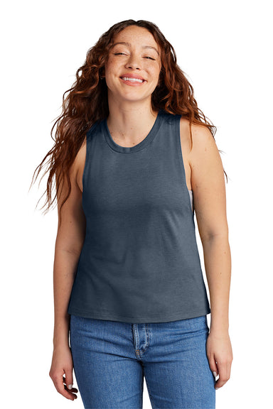 Allmade AL2020 Womens Muscle Tank Top Rebel Blue Model Front