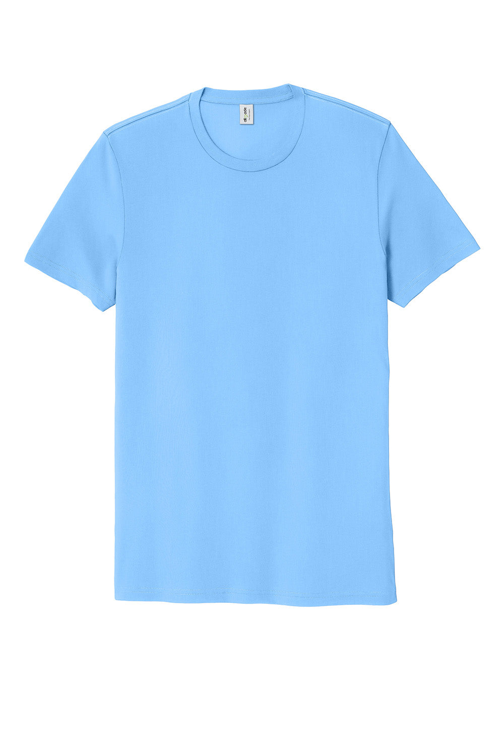 Allmade AL2100 Mens Organic Short Sleeve Crewneck T-Shirt Arctic Blue Flat Front