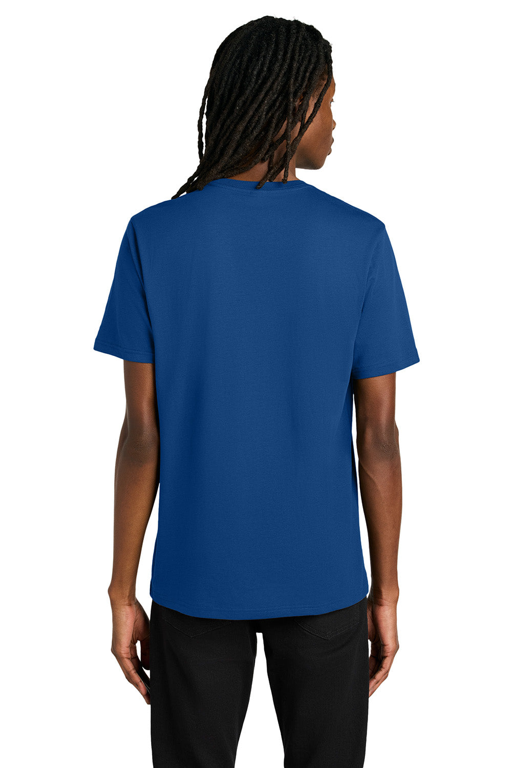 Allmade AL2100 Mens Organic Short Sleeve Crewneck T-Shirt Andromeda Blue Model Back