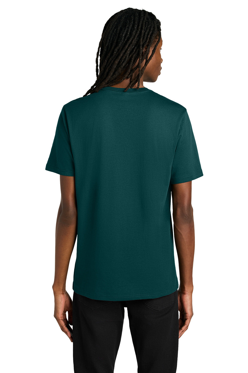 Allmade AL2100 Mens Organic Short Sleeve Crewneck T-Shirt Deep Sea Green Model Back