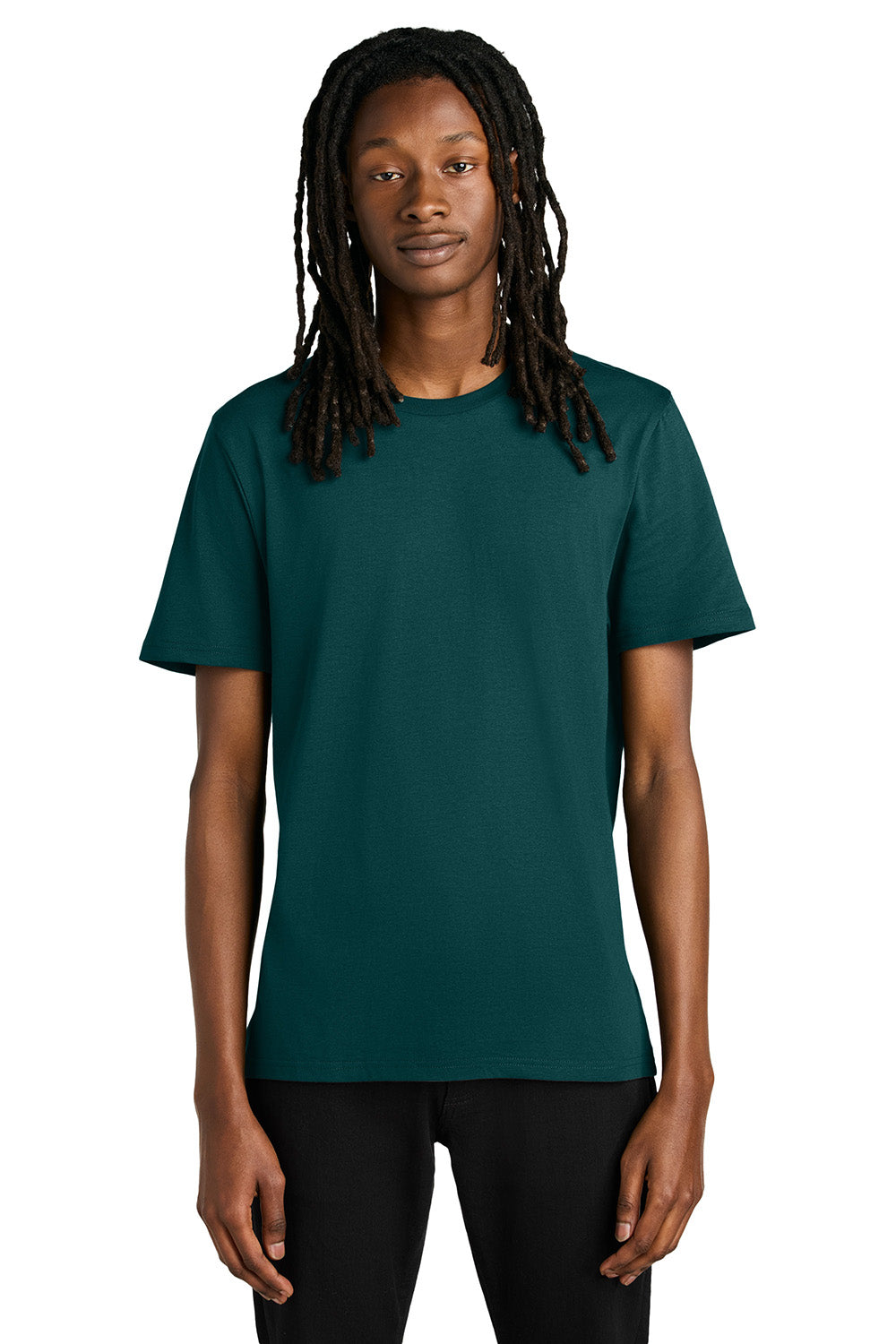 Allmade AL2100 Mens Organic Short Sleeve Crewneck T-Shirt Deep Sea Green Model Front