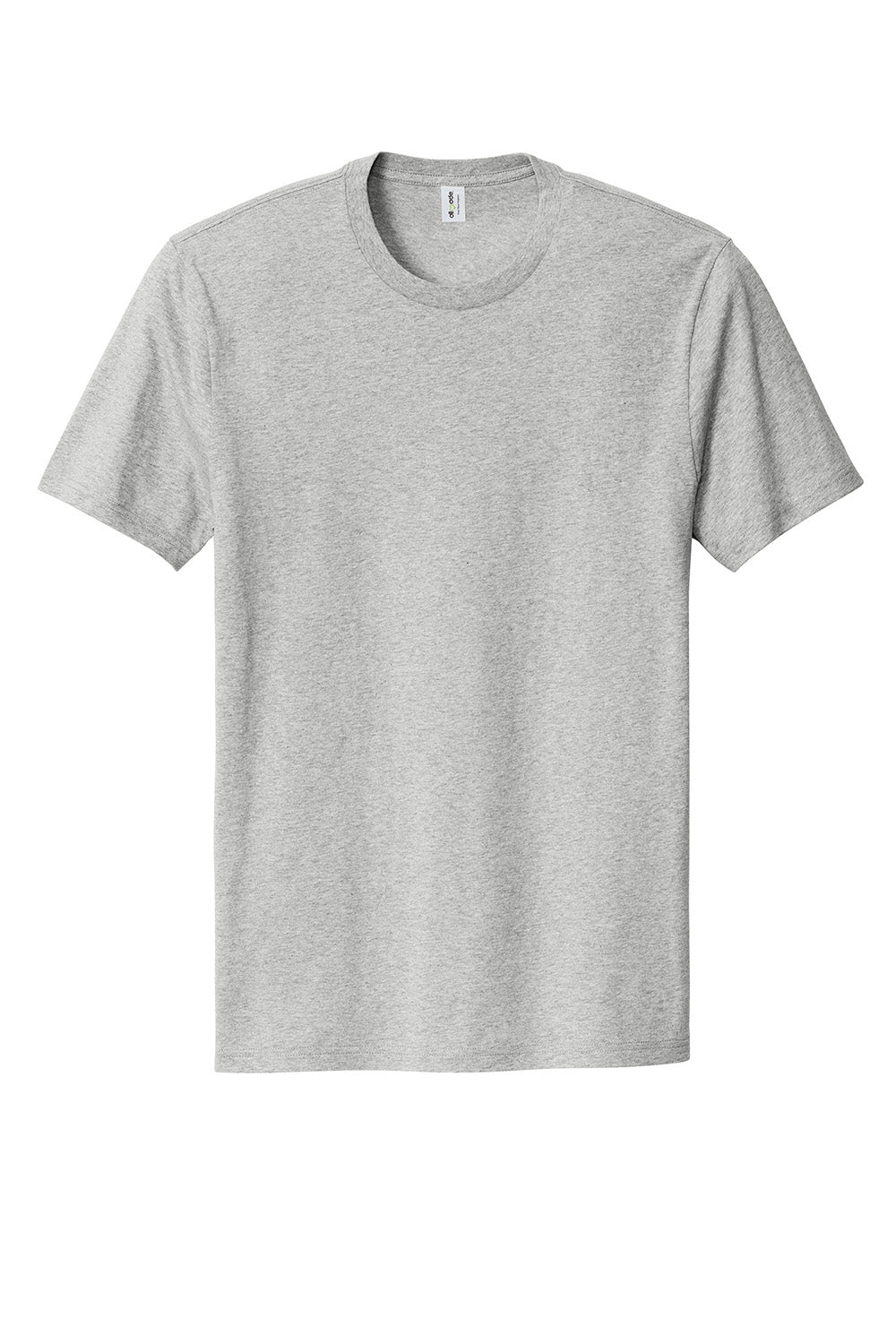 Allmade AL2100 Mens Organic Short Sleeve Crewneck T-Shirt Heather Granite Grey Flat Front