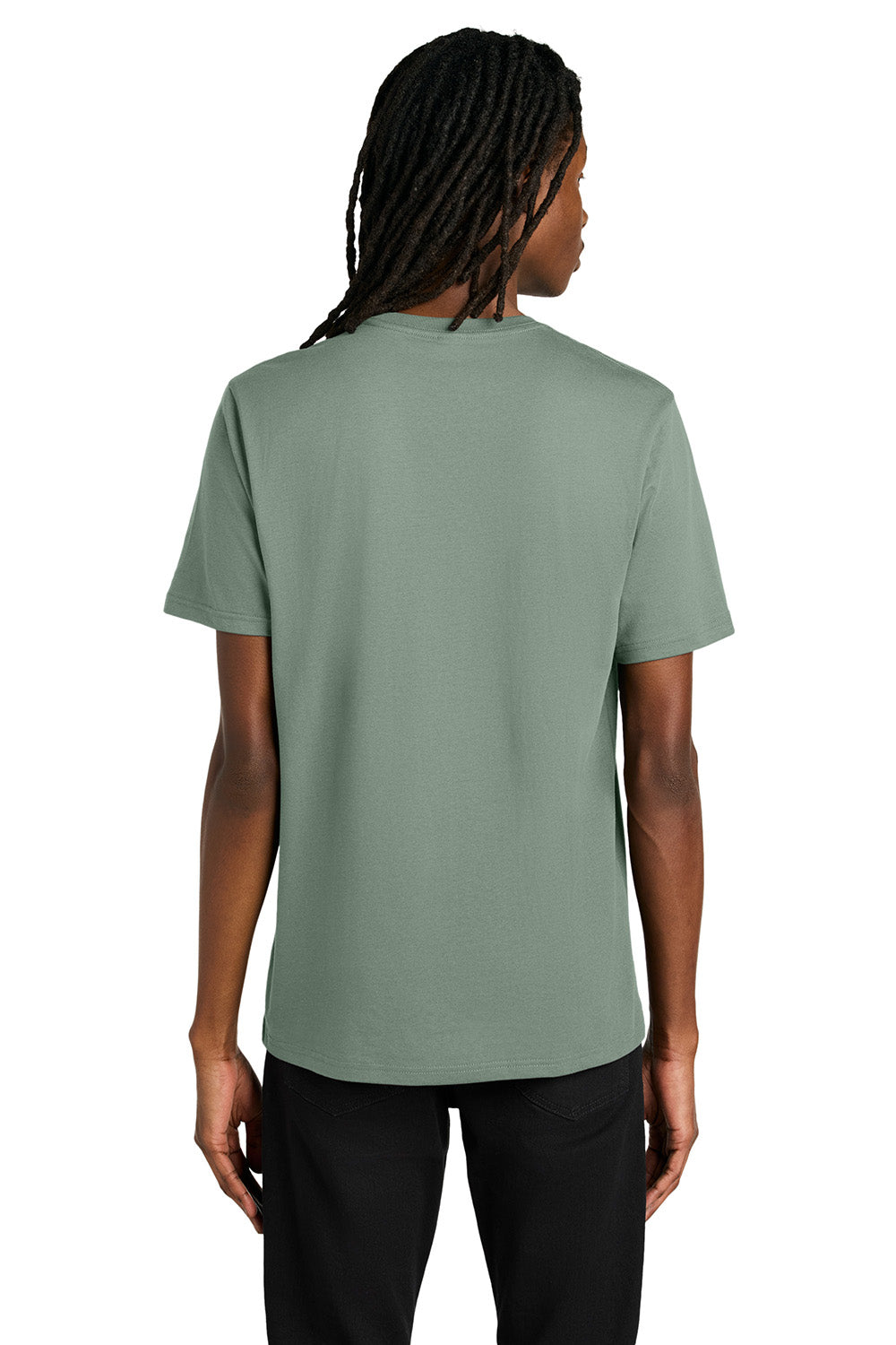 Allmade AL2100 Mens Organic Short Sleeve Crewneck T-Shirt Matcha Green Model Back