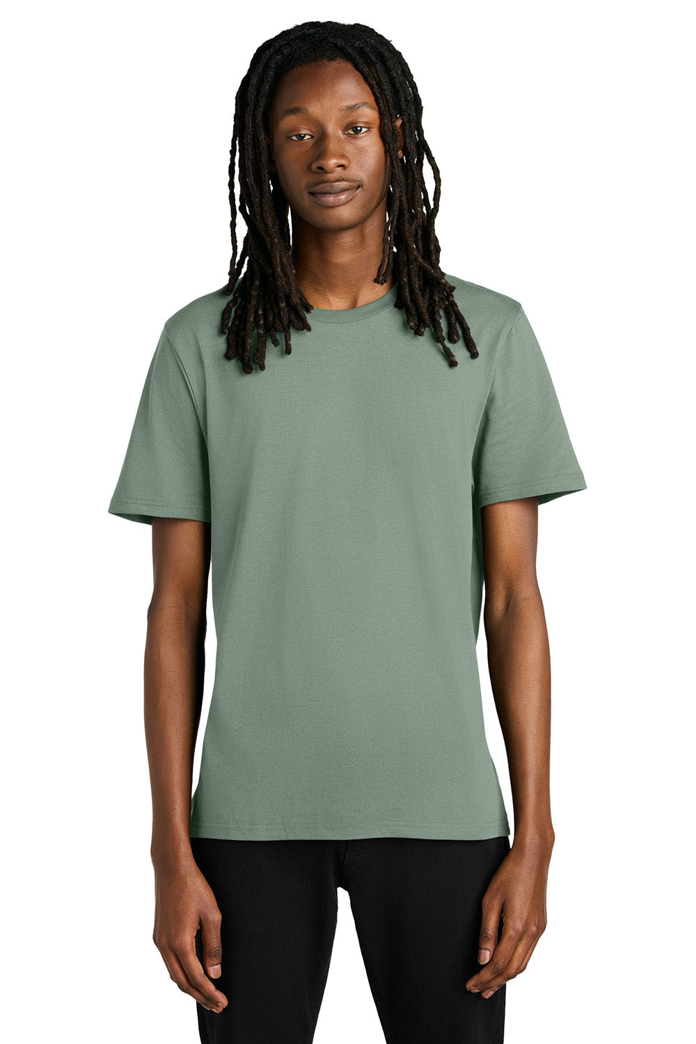 Allmade AL2100 Mens Organic Short Sleeve Crewneck T-Shirt Matcha Green Model Front