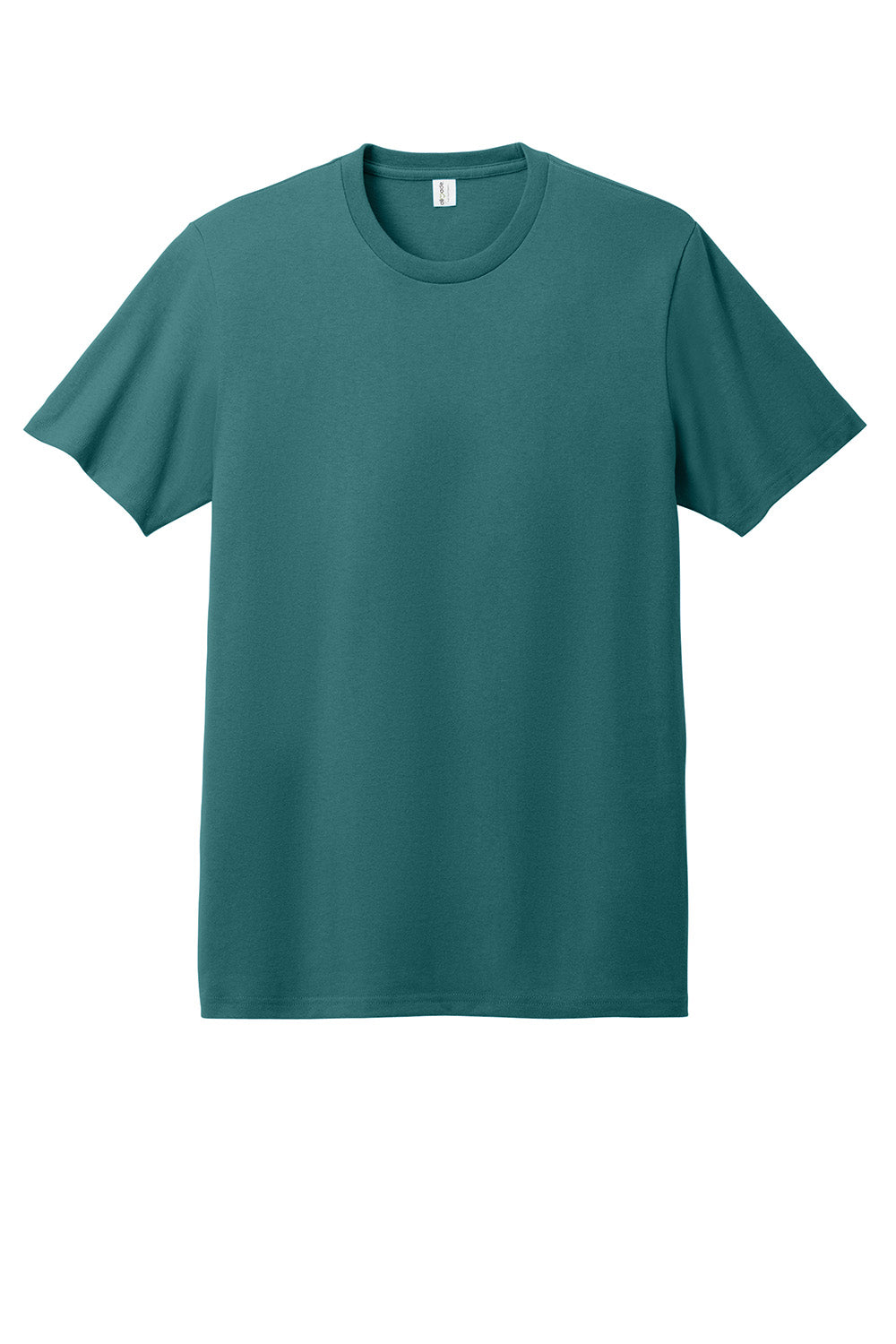 Allmade AL3000 Mens Recycled Short Sleeve Crewneck T-Shirt Oceanic Teal Blue Flat Front