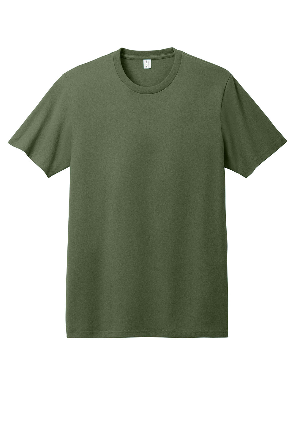 Allmade AL3000 Mens Recycled Short Sleeve Crewneck T-Shirt Olive You Green Flat Front