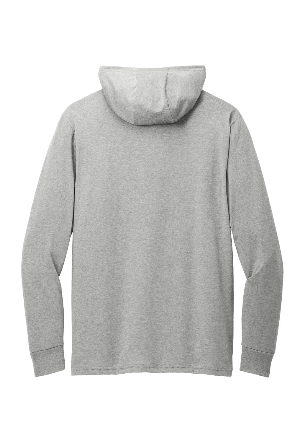 Allmade AL6003 Mens Long Sleeve Hooded T-Shirt Hoodie Aluminum Grey Flat Back