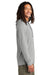 Allmade AL6003 Mens Long Sleeve Hooded T-Shirt Hoodie Aluminum Grey Model Side