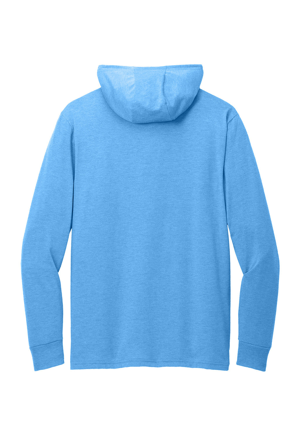 Allmade AL6003 Mens Long Sleeve Hooded T-Shirt Hoodie Azure Blue Flat Back