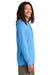 Allmade AL6003 Mens Long Sleeve Hooded T-Shirt Hoodie Azure Blue Model Side