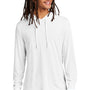 Allmade Mens Long Sleeve Hooded T-Shirt Hoodie - Bright White - New