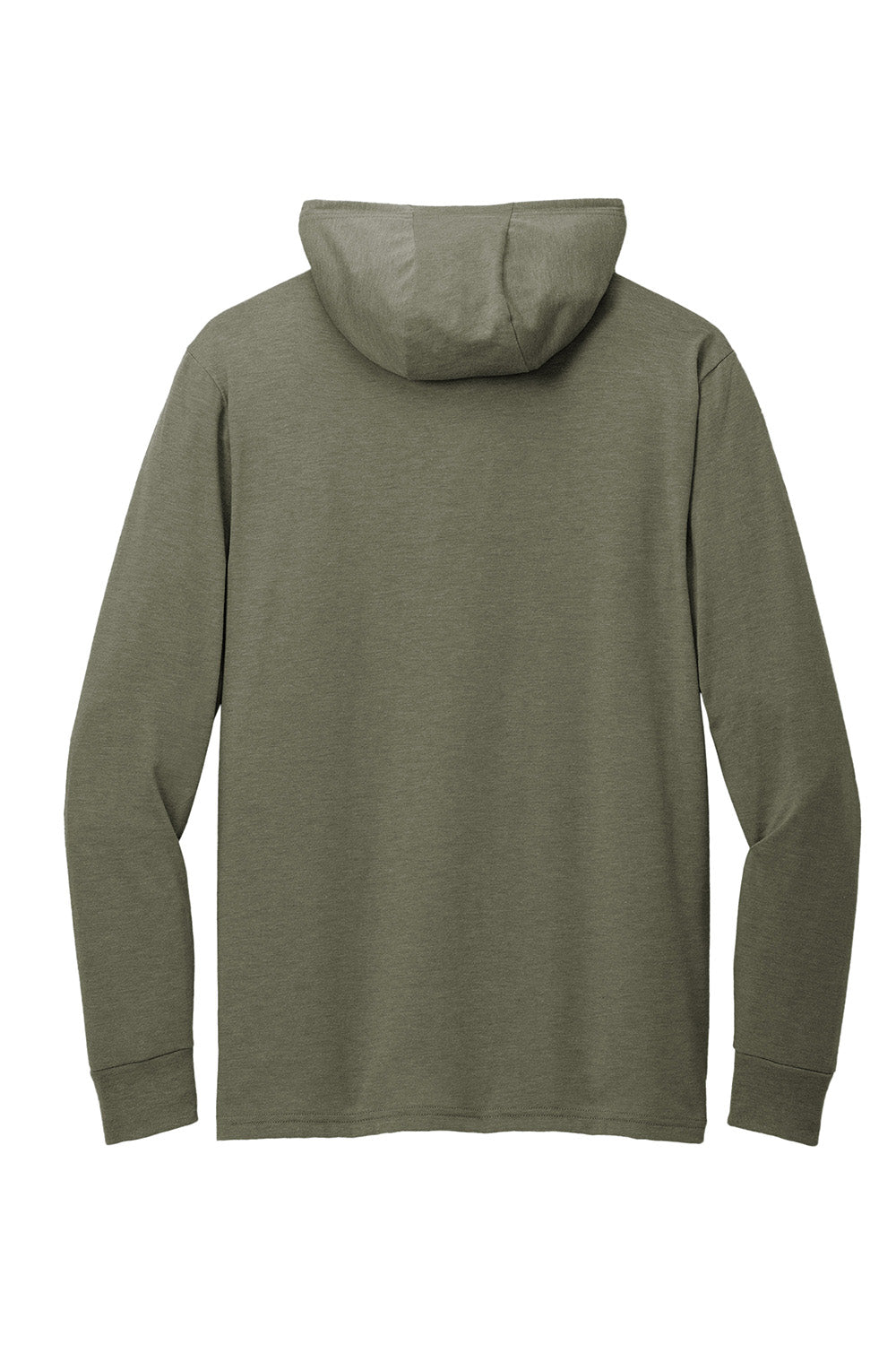 Allmade AL6003 Mens Long Sleeve Hooded T-Shirt Hoodie Olive You Green Flat Back