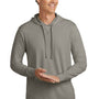 Allmade Mens Mineral Dye Long Sleeve Hooded T-Shirt Hoodie - Driftwood Grey - New