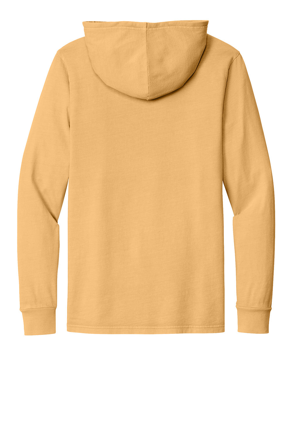 Allmade AL6305 Mens Mineral Dye Long Sleeve Hooded T-Shirt Hoodie Golden Wheat Flat Back