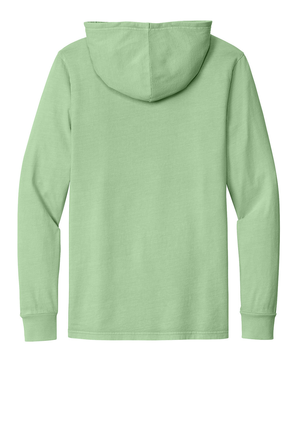 Allmade AL6305 Mens Mineral Dye Long Sleeve Hooded T-Shirt Hoodie Lichen Green Flat Back