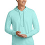 Allmade Mens Mineral Dye Long Sleeve Hooded T-Shirt Hoodie - Saltwater Blue - New