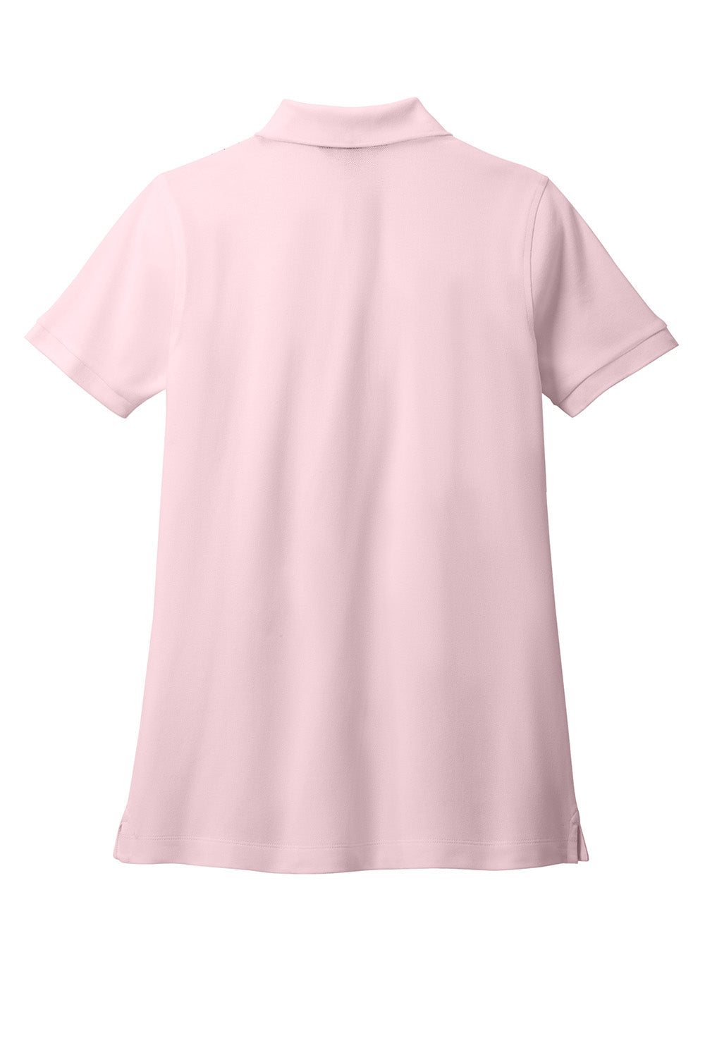 Brooks Brothers BB18201 Womens Pique Short Sleeve Polo Shirt Pearl Pink Flat Back